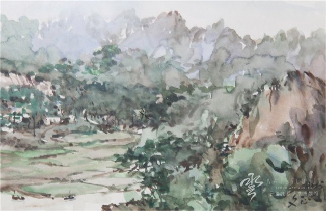 晏文正 《崂山风景》