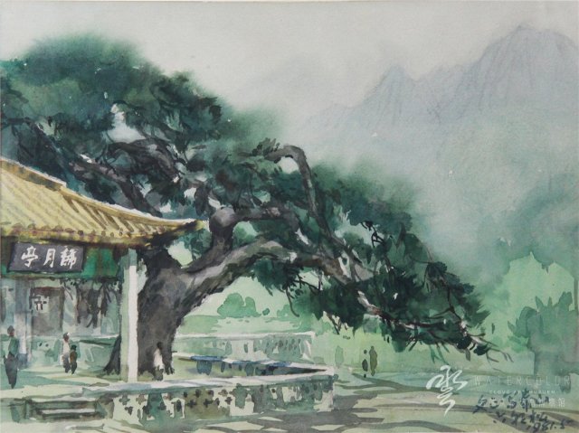 晏文正 《泰山》 1981年