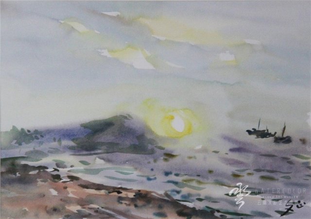 晏文正 《夕阳》